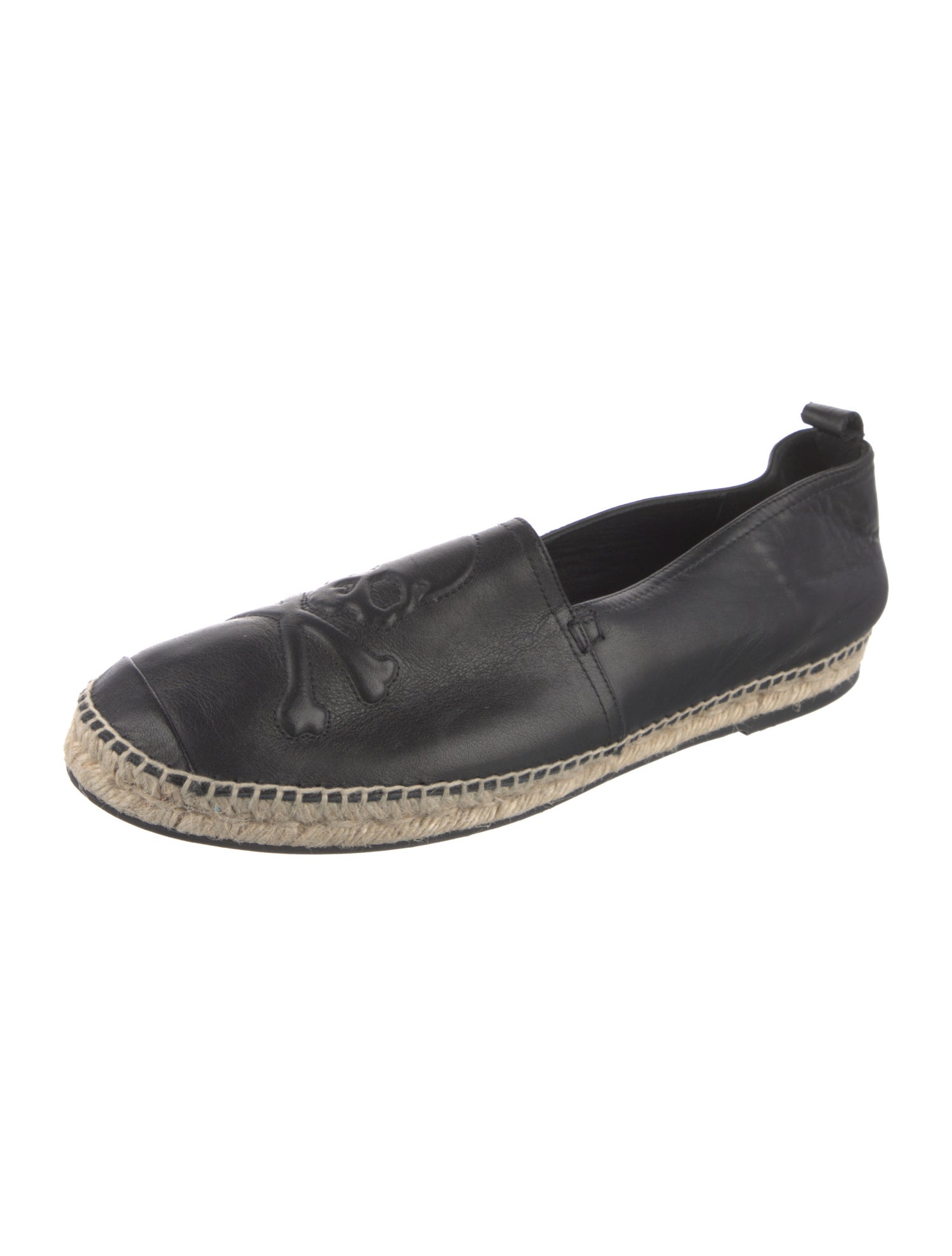 Philipp Plein Leather Espadrilles