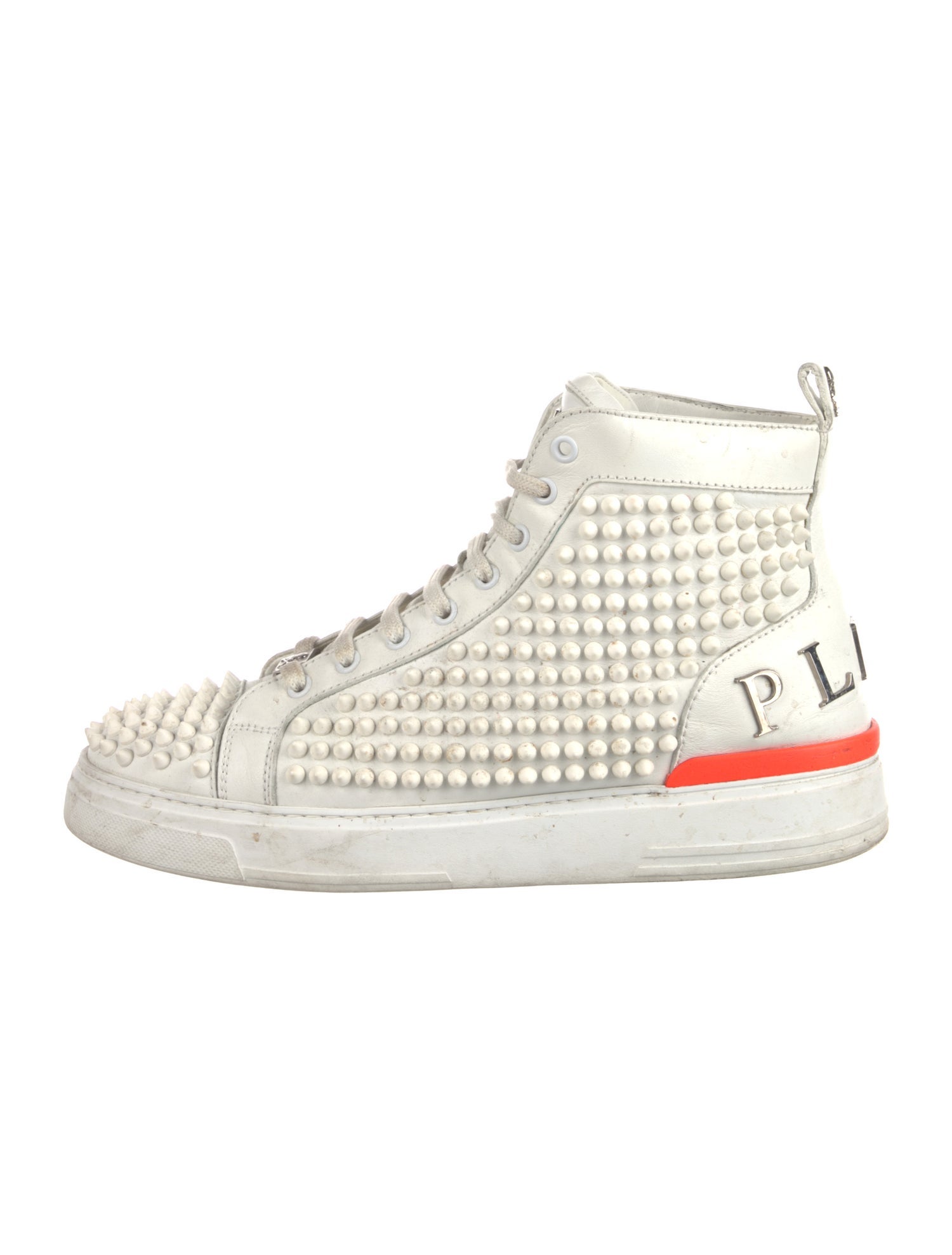 Philipp Plein Leather Printed Sneakers