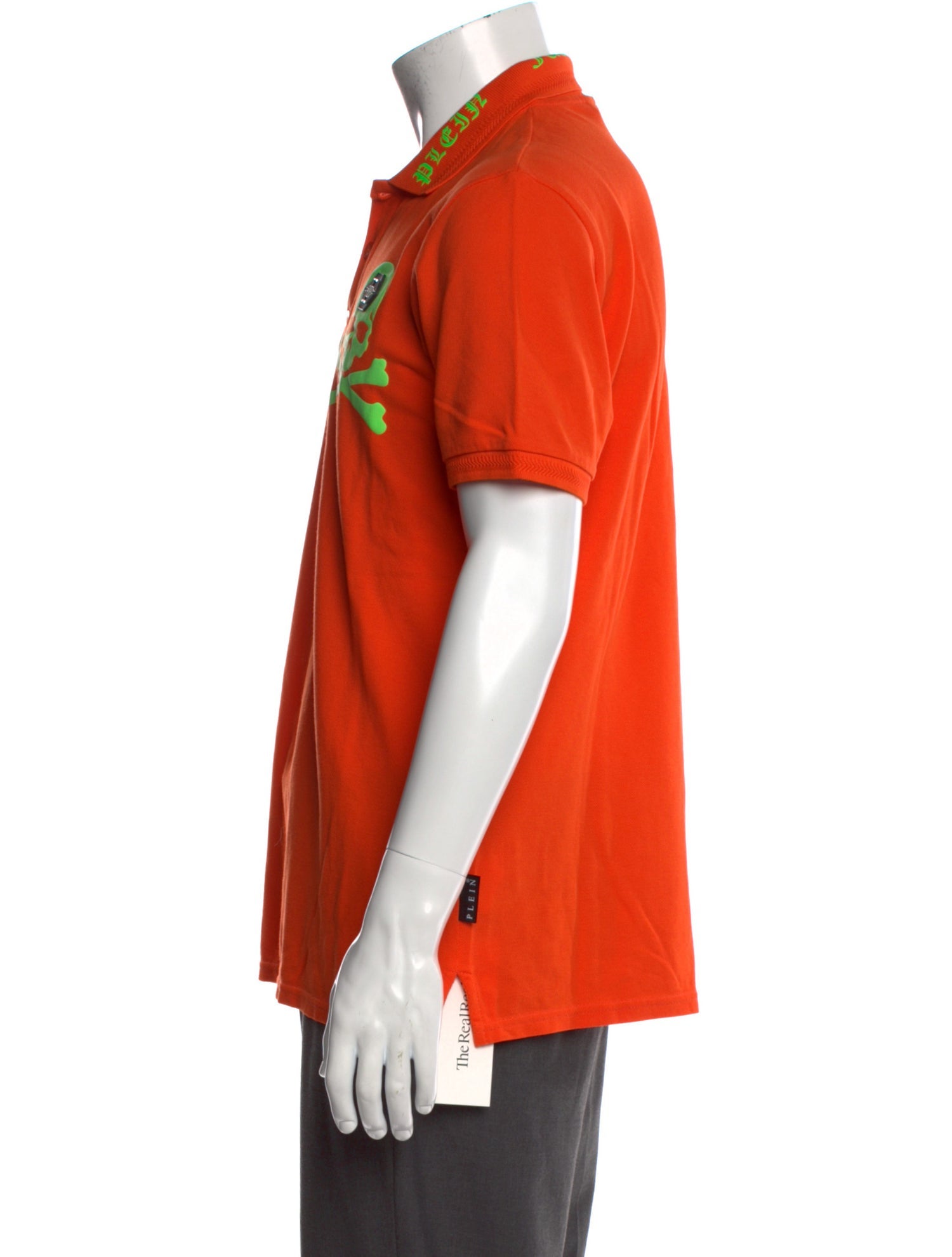 Philipp Plein Graphic Print Collar Polo Shirt