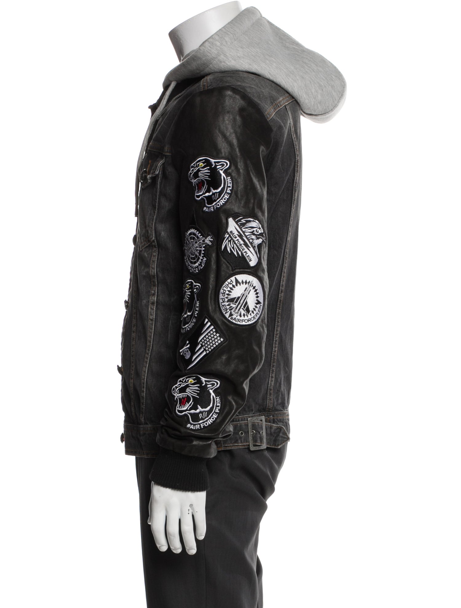 Philipp Plein Graphic Print Denim Jacket
