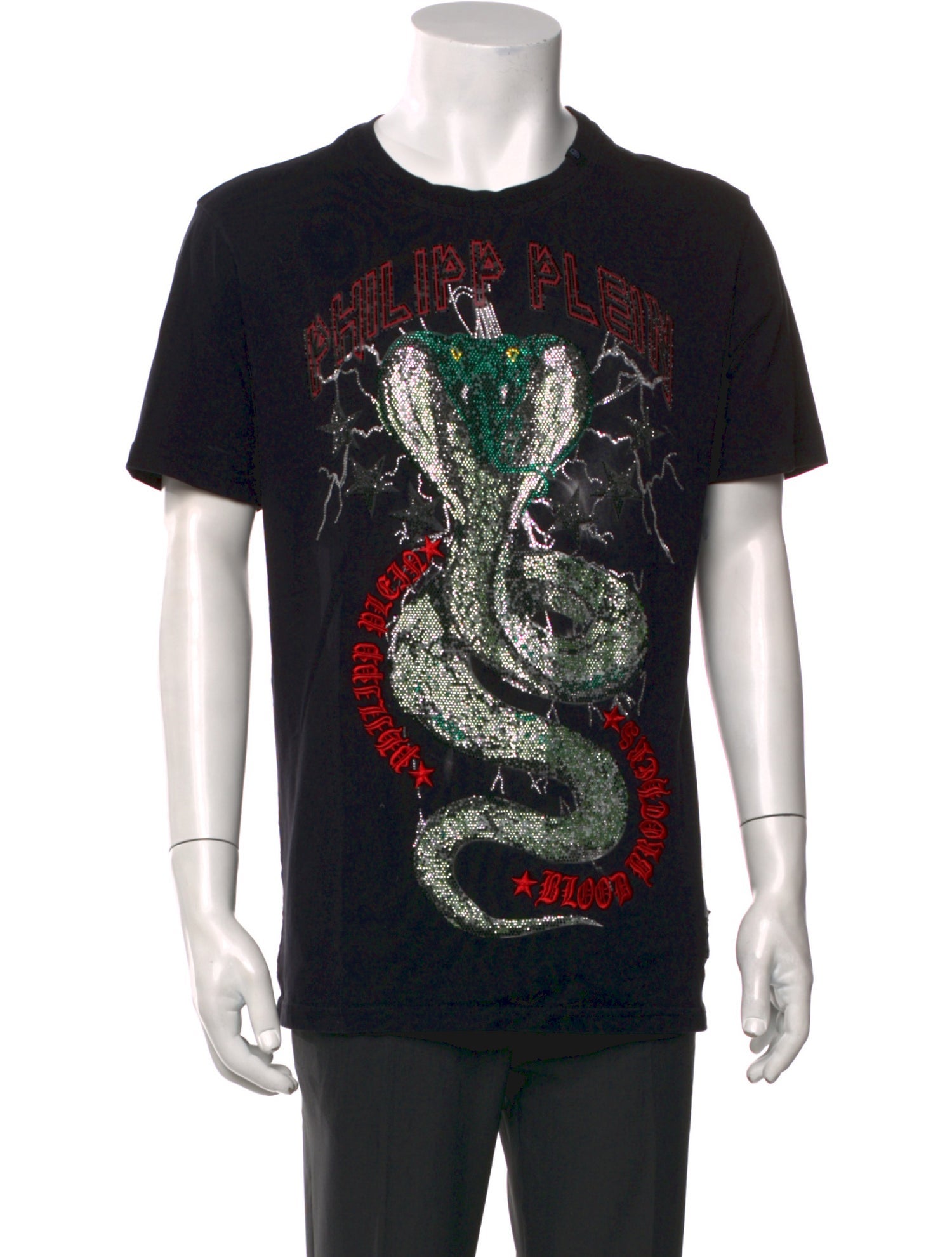 Philipp Plein Graphic Print Crew Neck T-Shirt