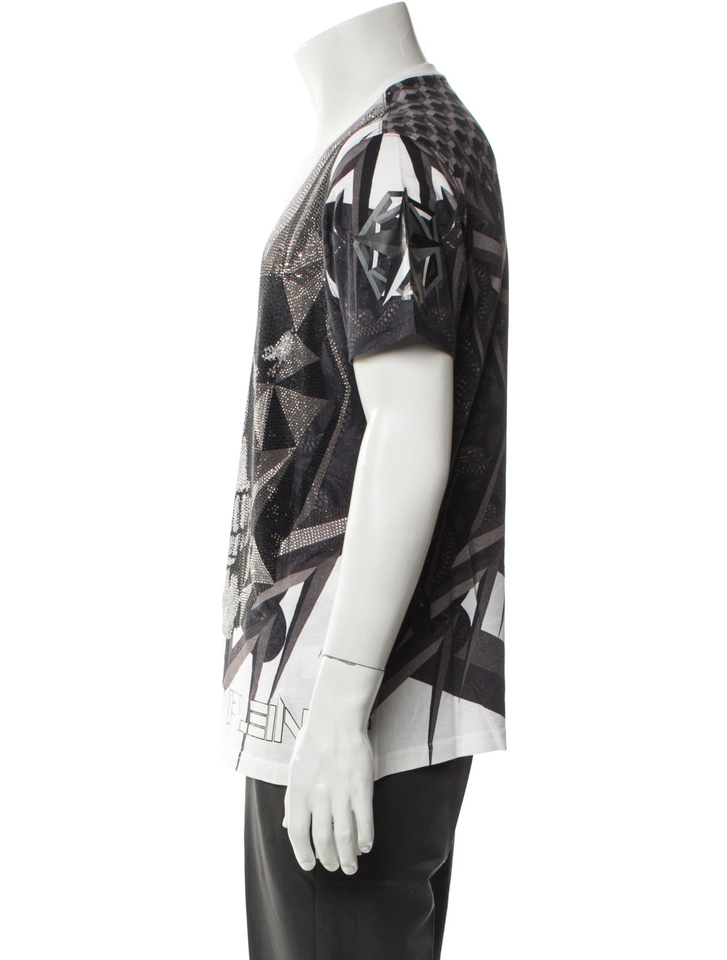 Philipp Plein Printed V-Neck T-Shirt