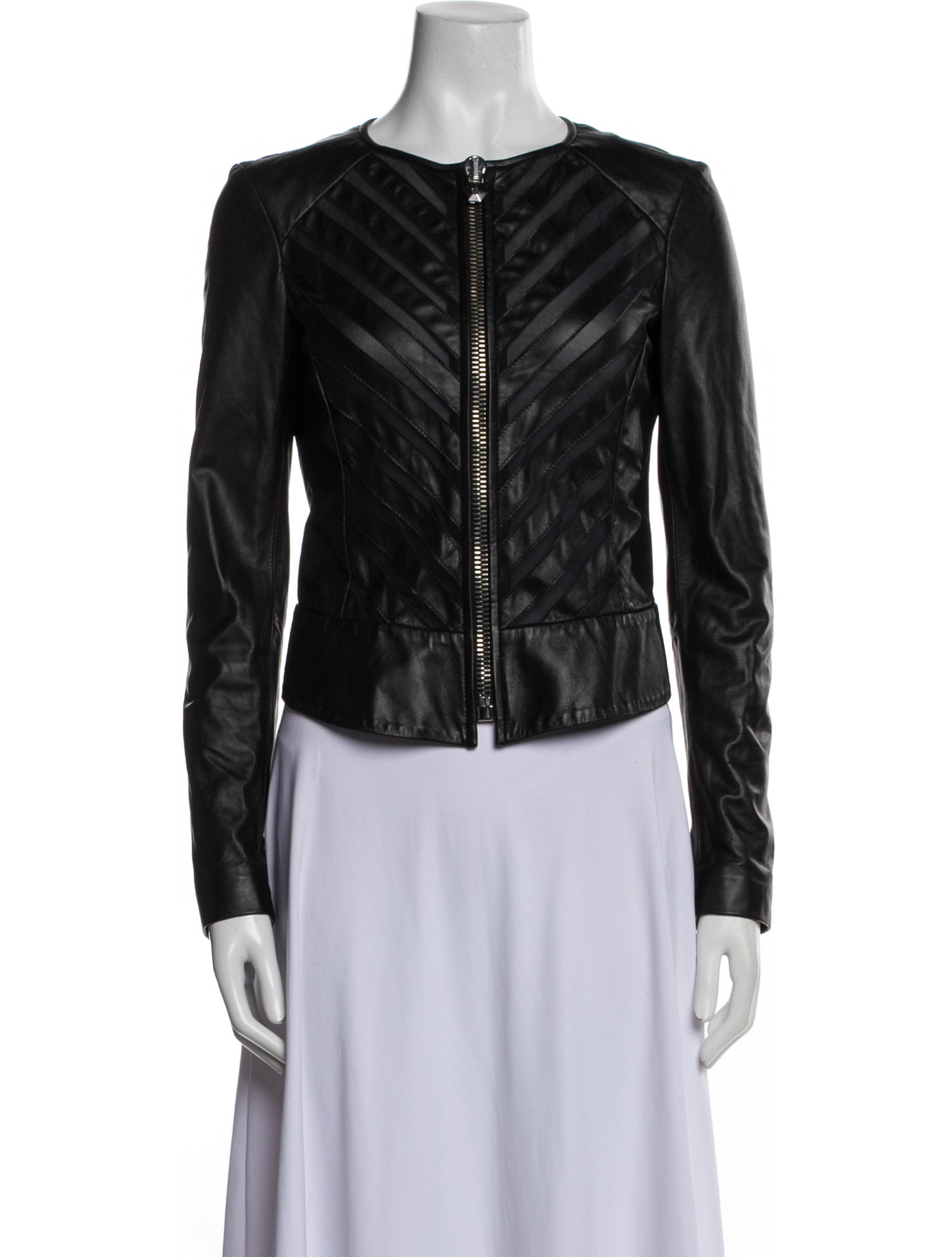 Philipp Plein Leather Biker Jacket