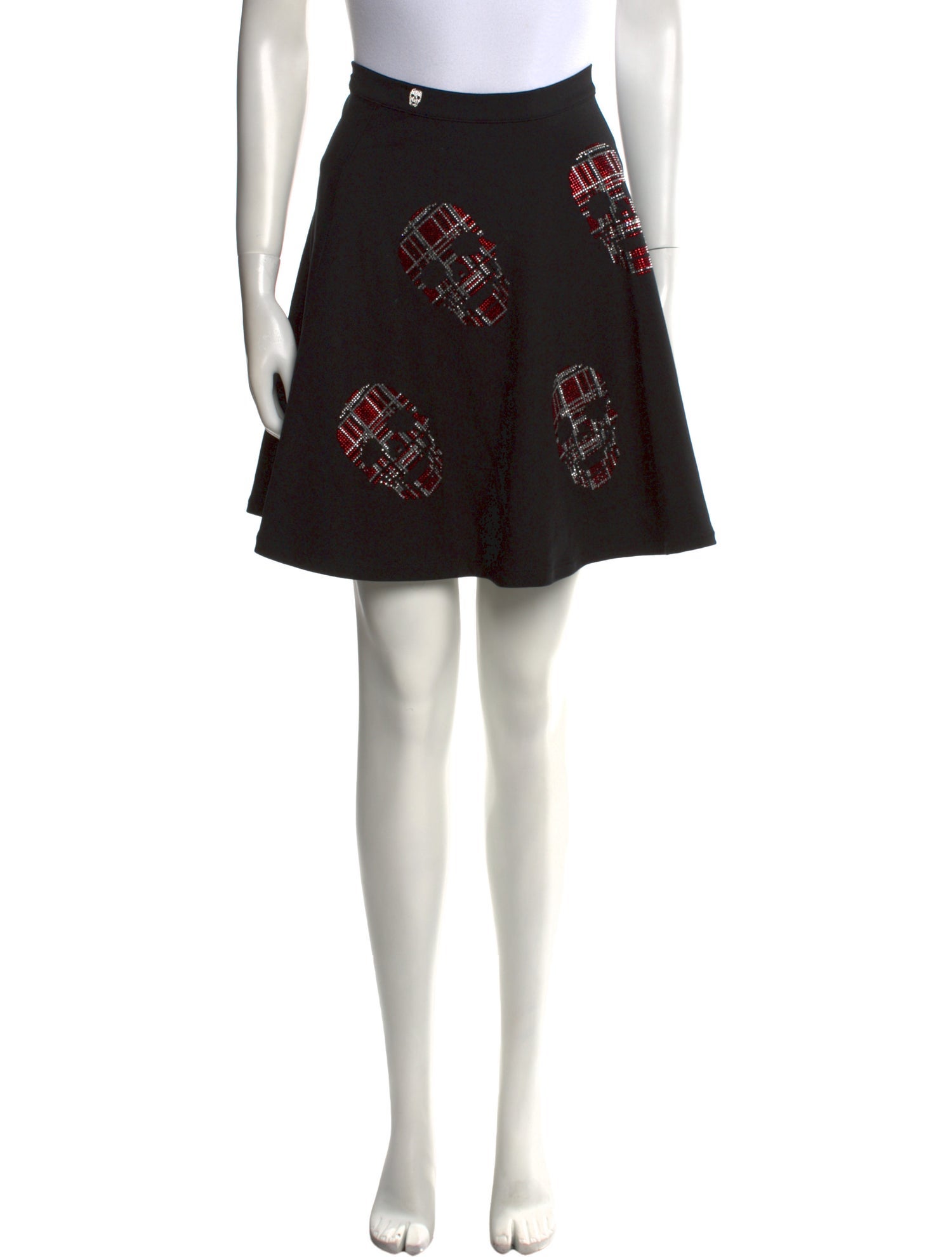 Philipp Plein Floral Print Mini Skirt