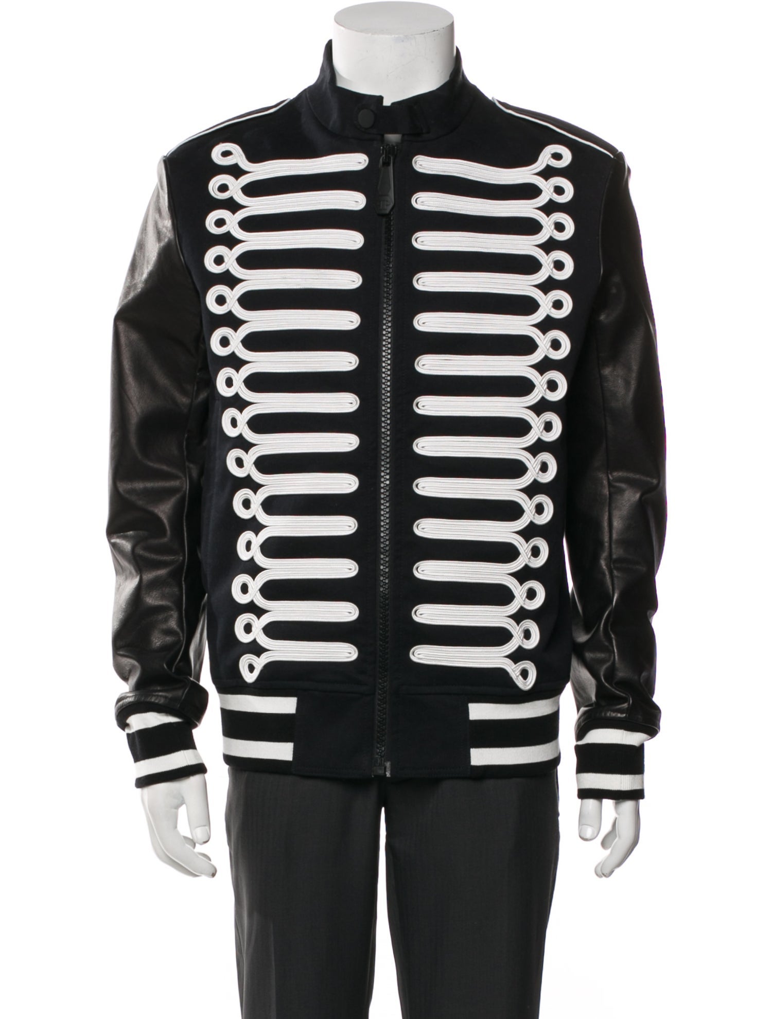 Philipp Plein Striped Puffer Coat