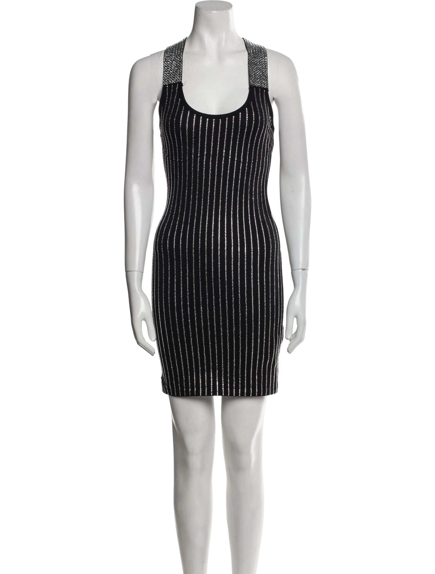 Philipp Plein Striped Mini Dress