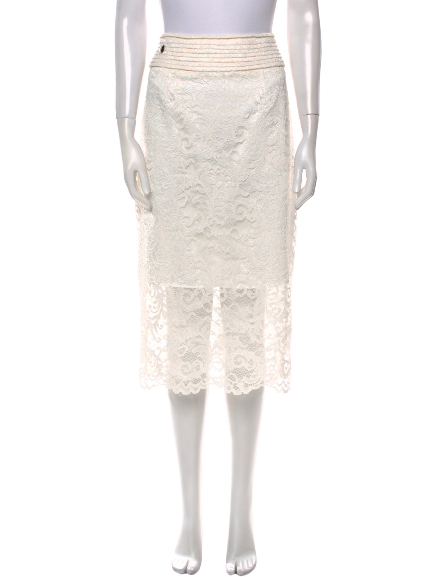 Philipp Plein Pleated Accents Knee-Length Skirt w/ Tags