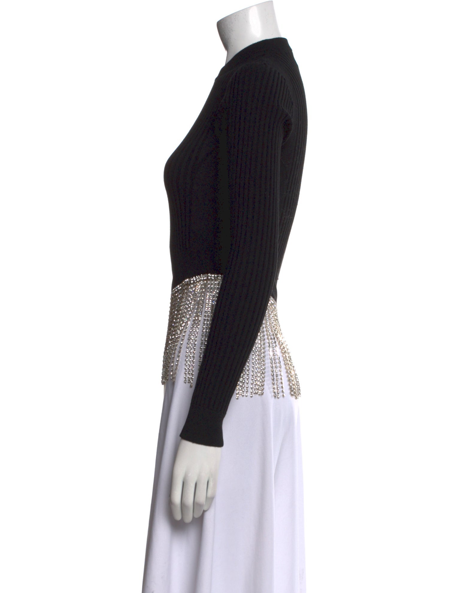 Philipp Plein Mock Neck Long Sleeve Top