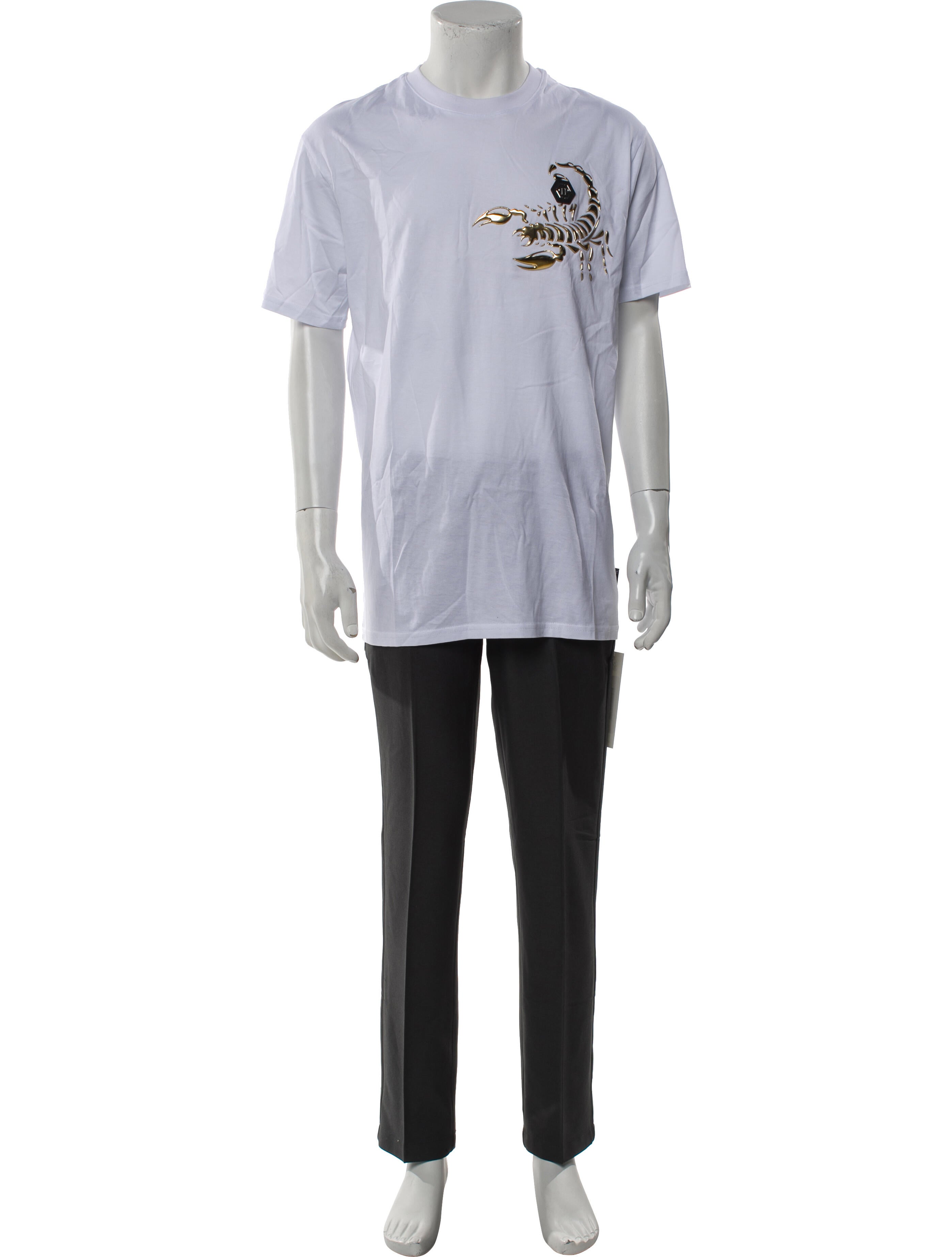 Philipp Plein Graphic Print Crew Neck T-Shirt