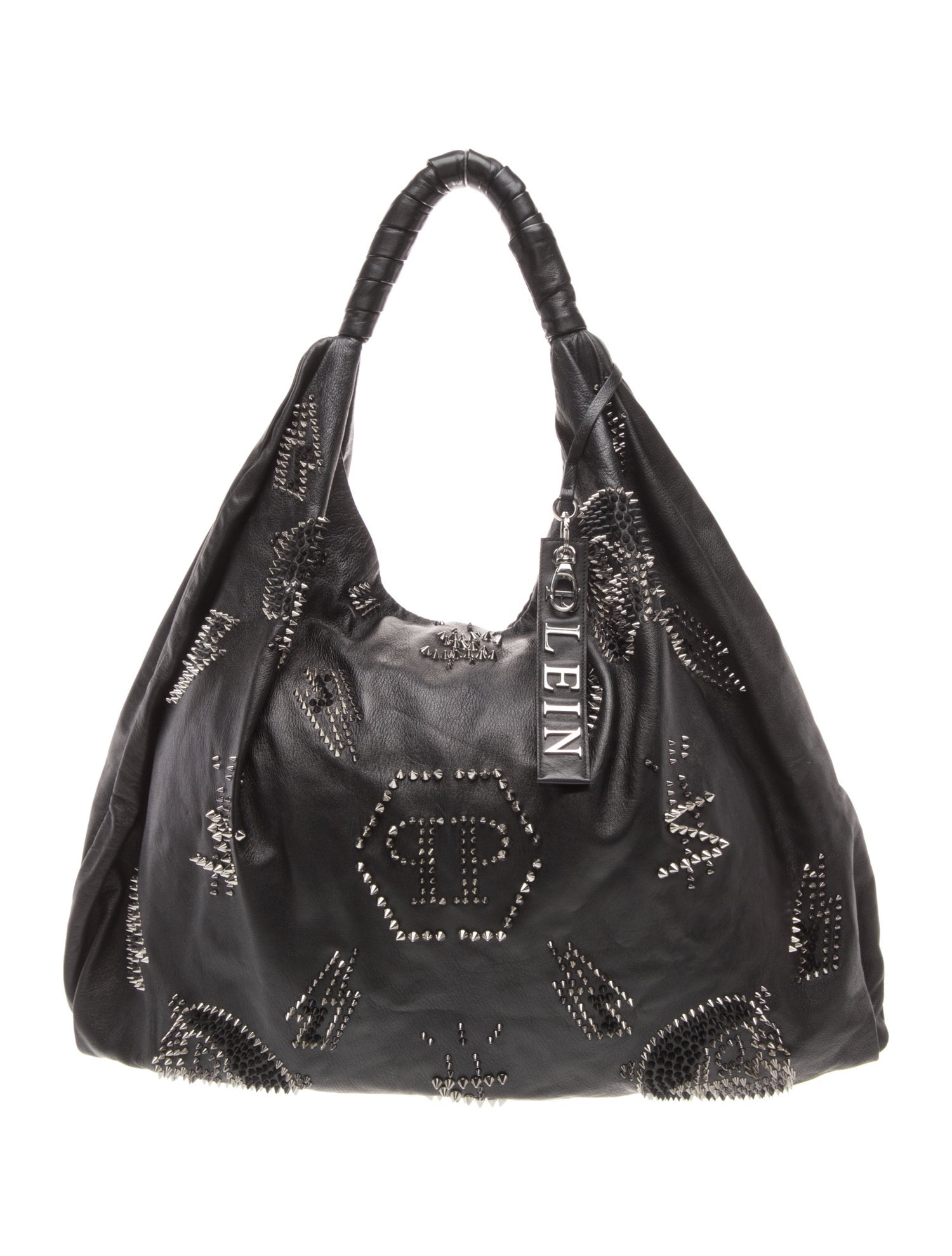 Philipp Plein Leather Hobo