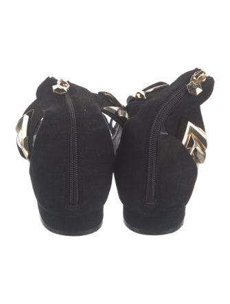 Philipp Plein Suede Ballet Flats