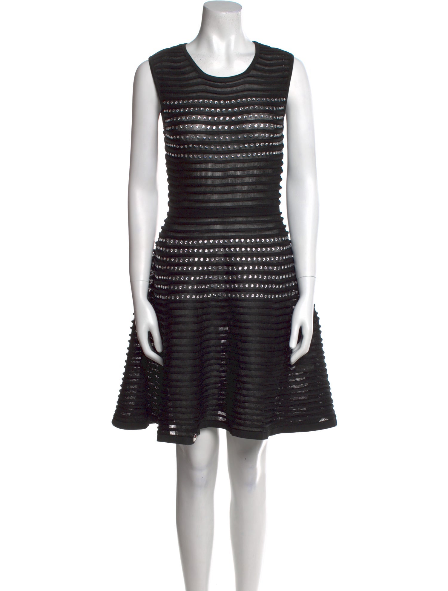 Philipp Plein Scoop Neck Mini Dress