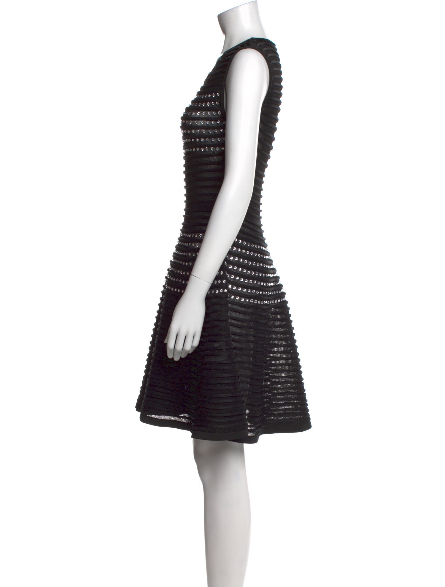 Philipp Plein Scoop Neck Mini Dress