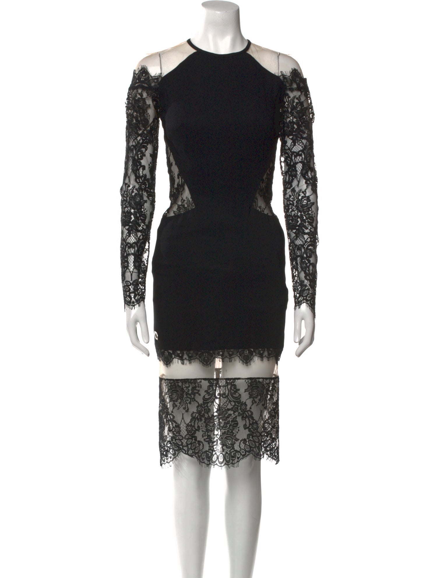 Philipp Plein Lace Pattern Midi Length Dress