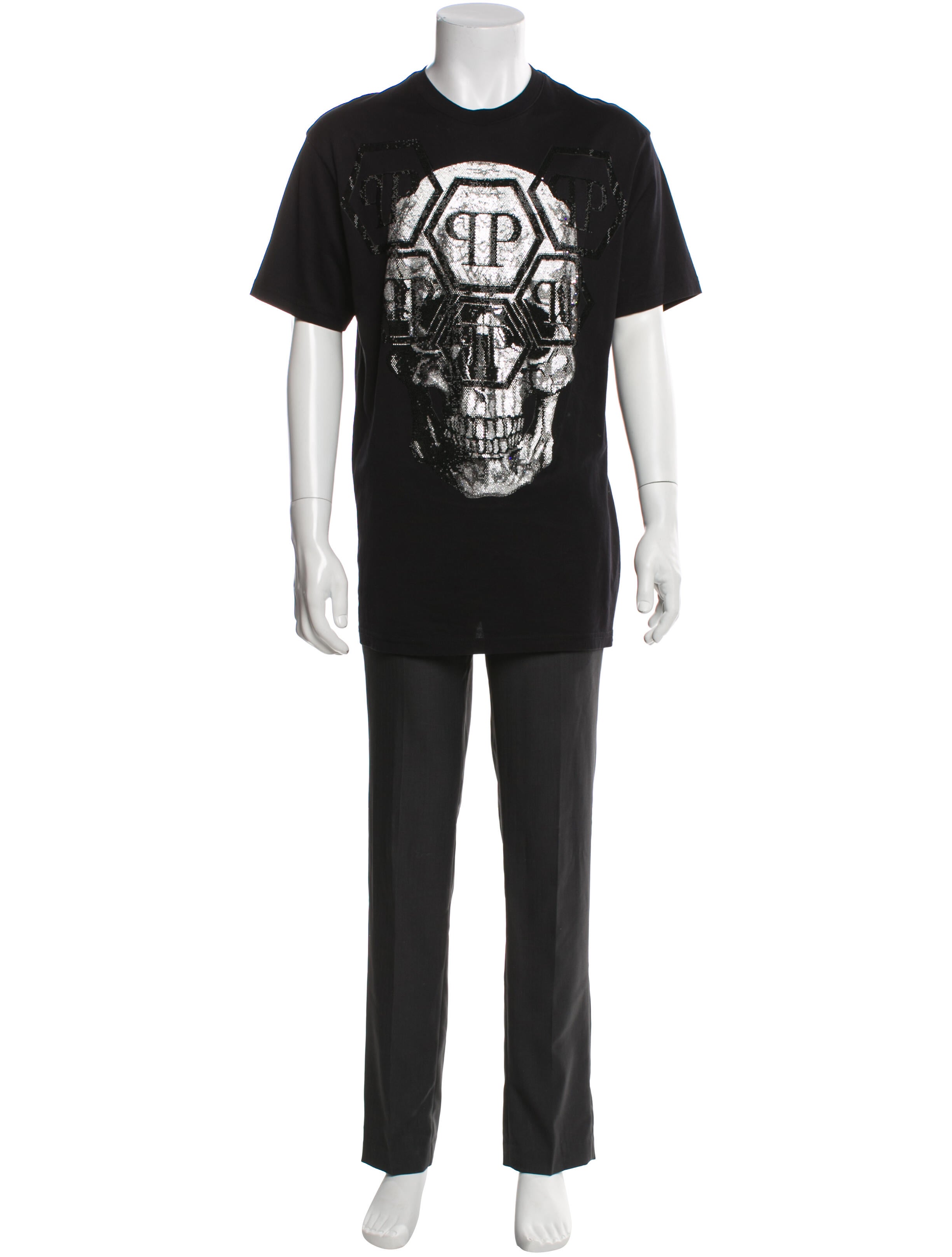 Philipp Plein Printed Crew Neck T-Shirt