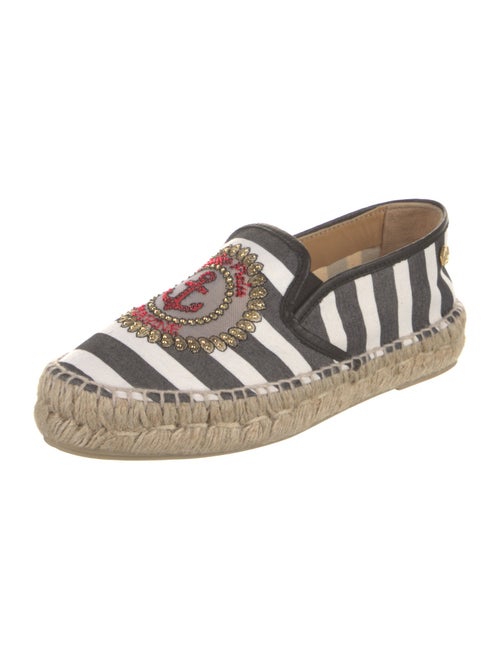 Philipp Plein Canvas Striped Espadrilles