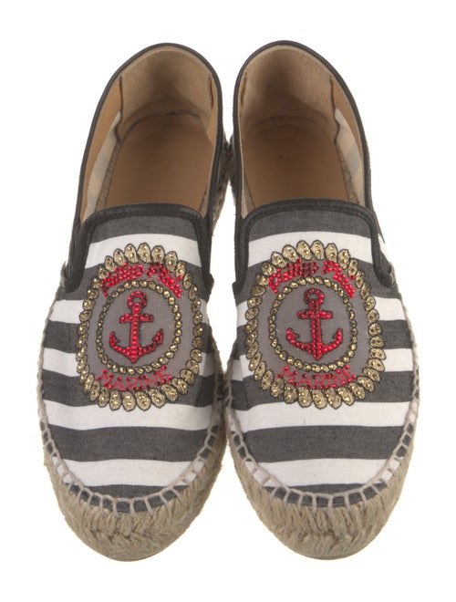 Philipp Plein Canvas Striped Espadrilles