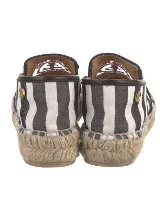Philipp Plein Canvas Striped Espadrilles
