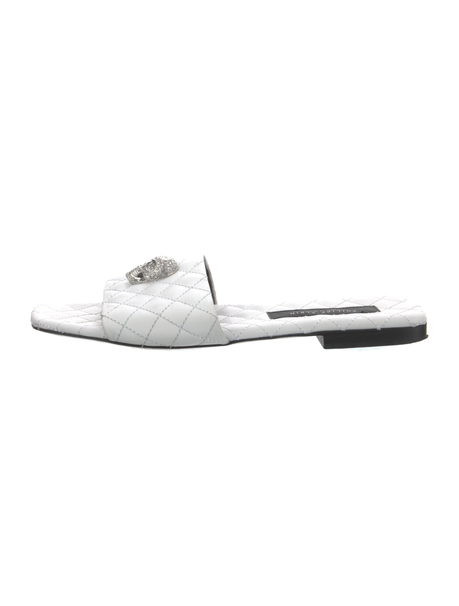 Philipp Plein Leather Slides