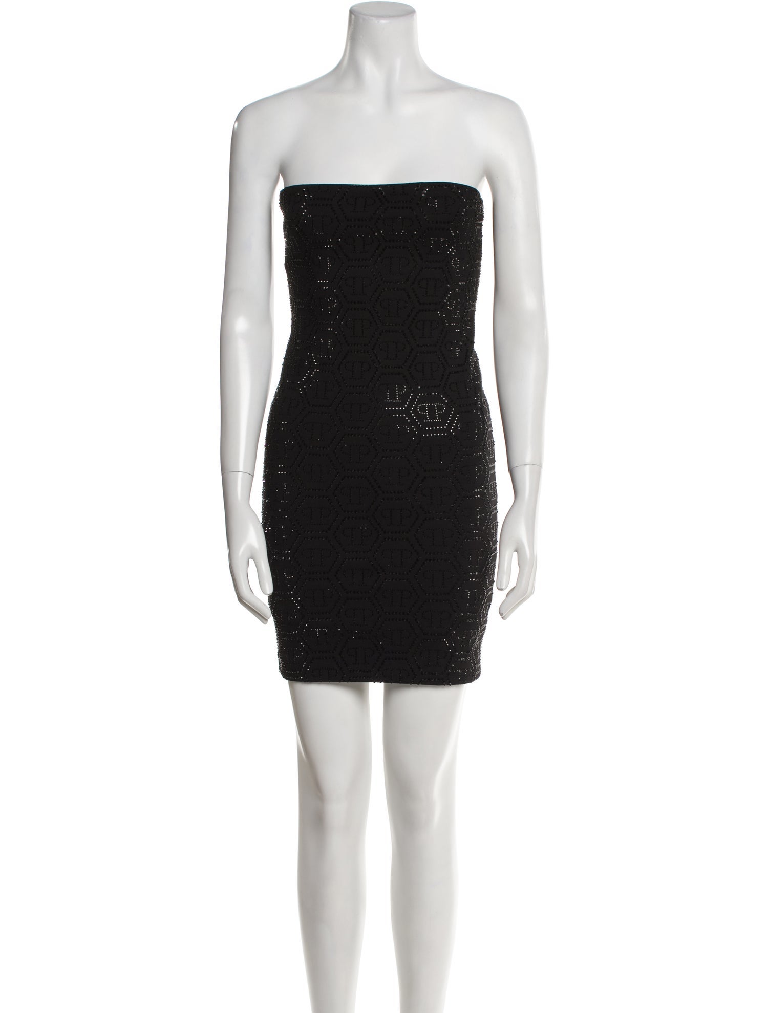 Philipp Plein Strapless Mini Dress
