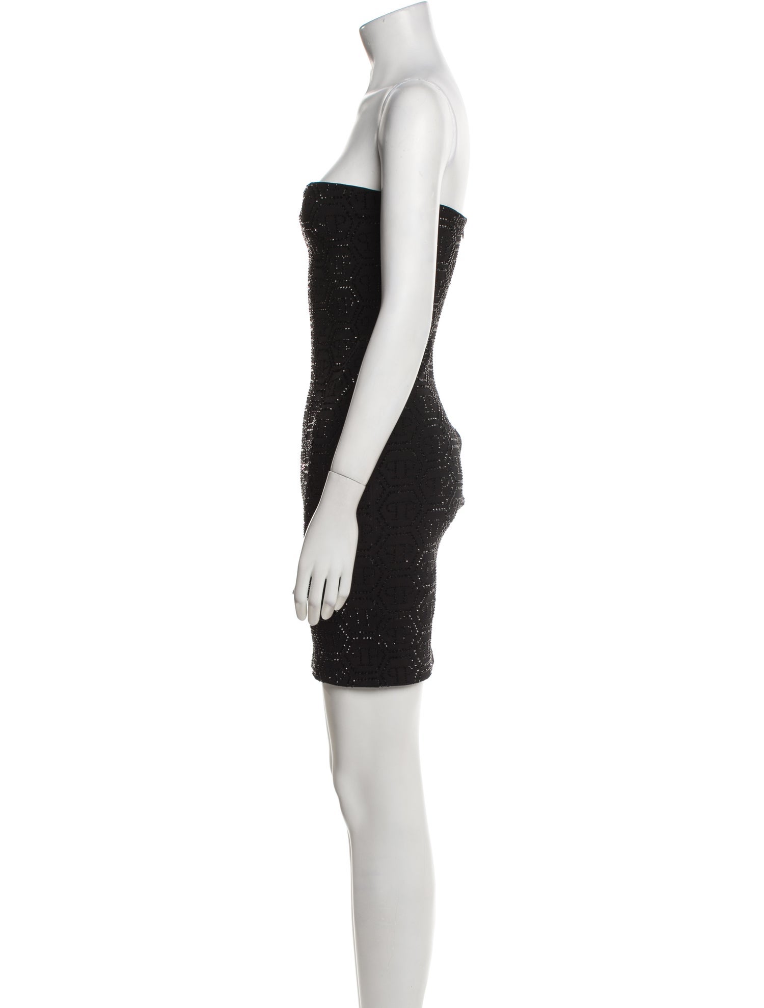 Philipp Plein Strapless Mini Dress