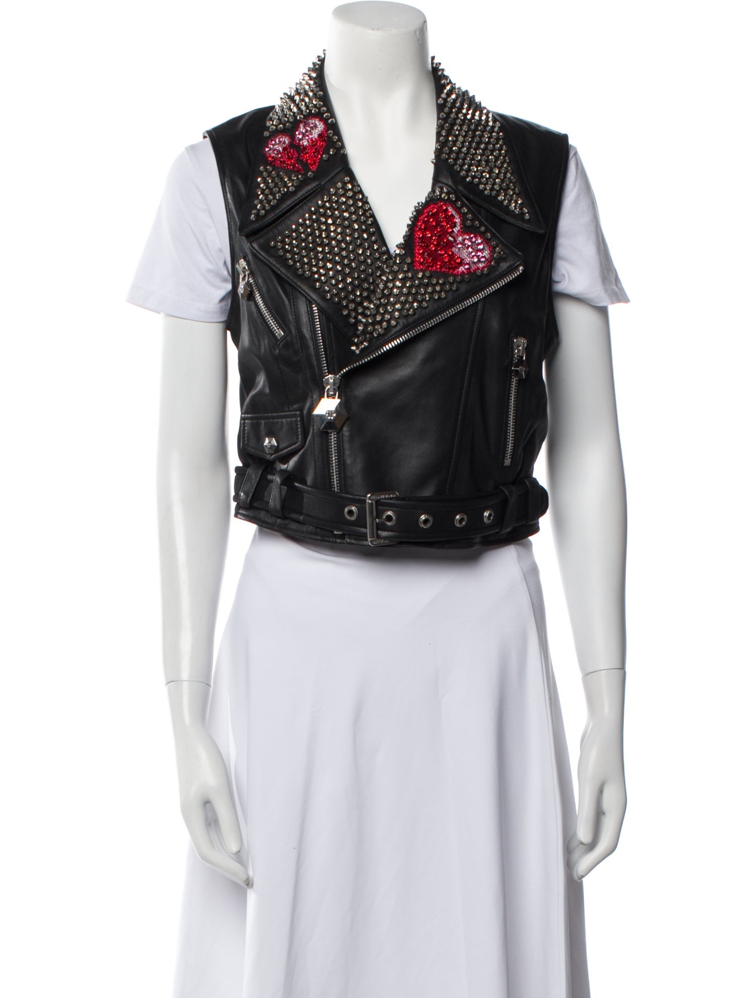 Philipp Plein Leather Vest