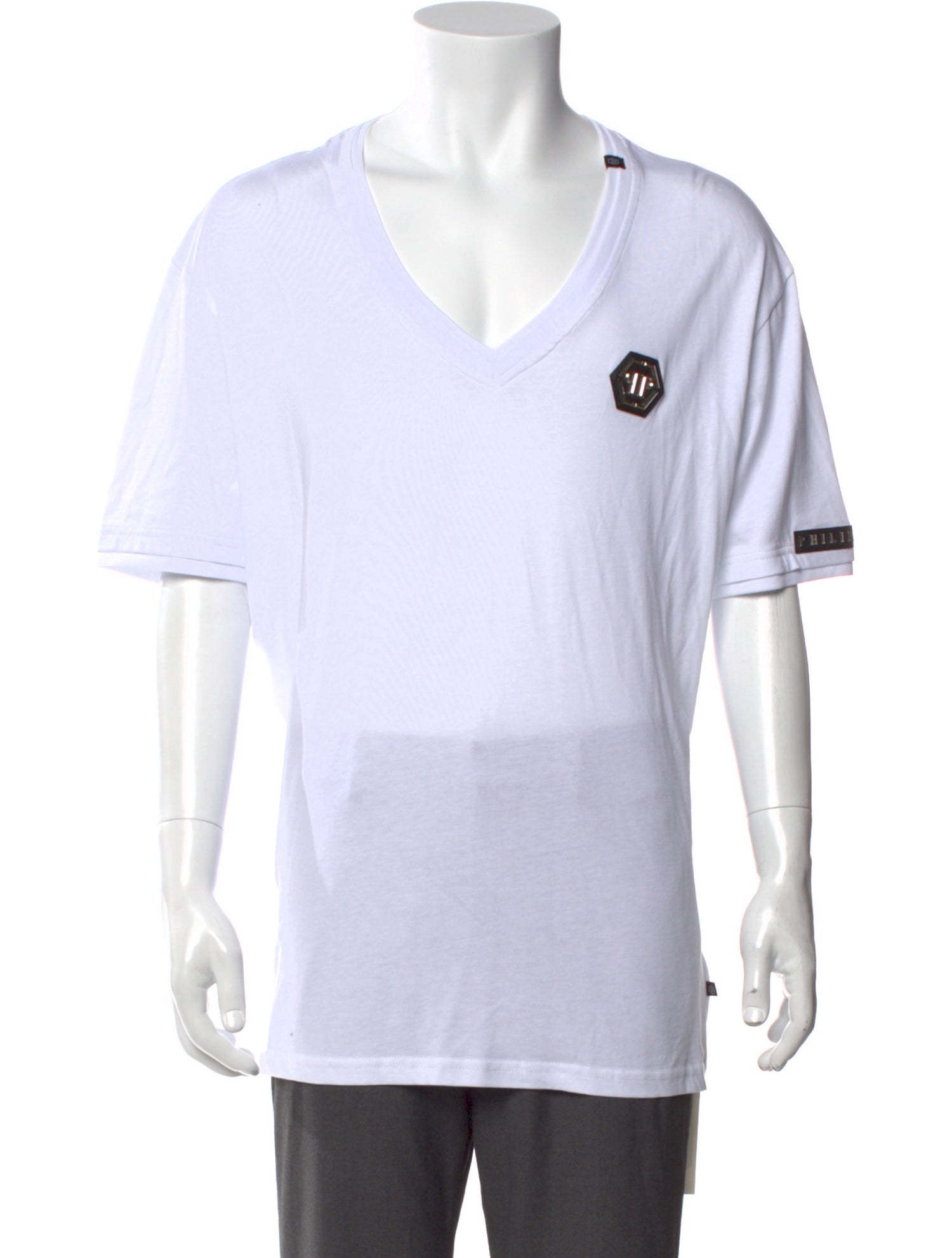 Philipp Plein V-Neck Short Sleeve T-Shirt