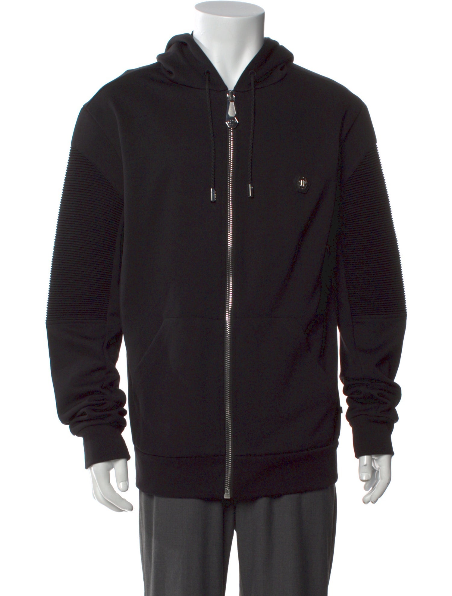 Philipp Plein V-Neck Long Sleeve Hoodie