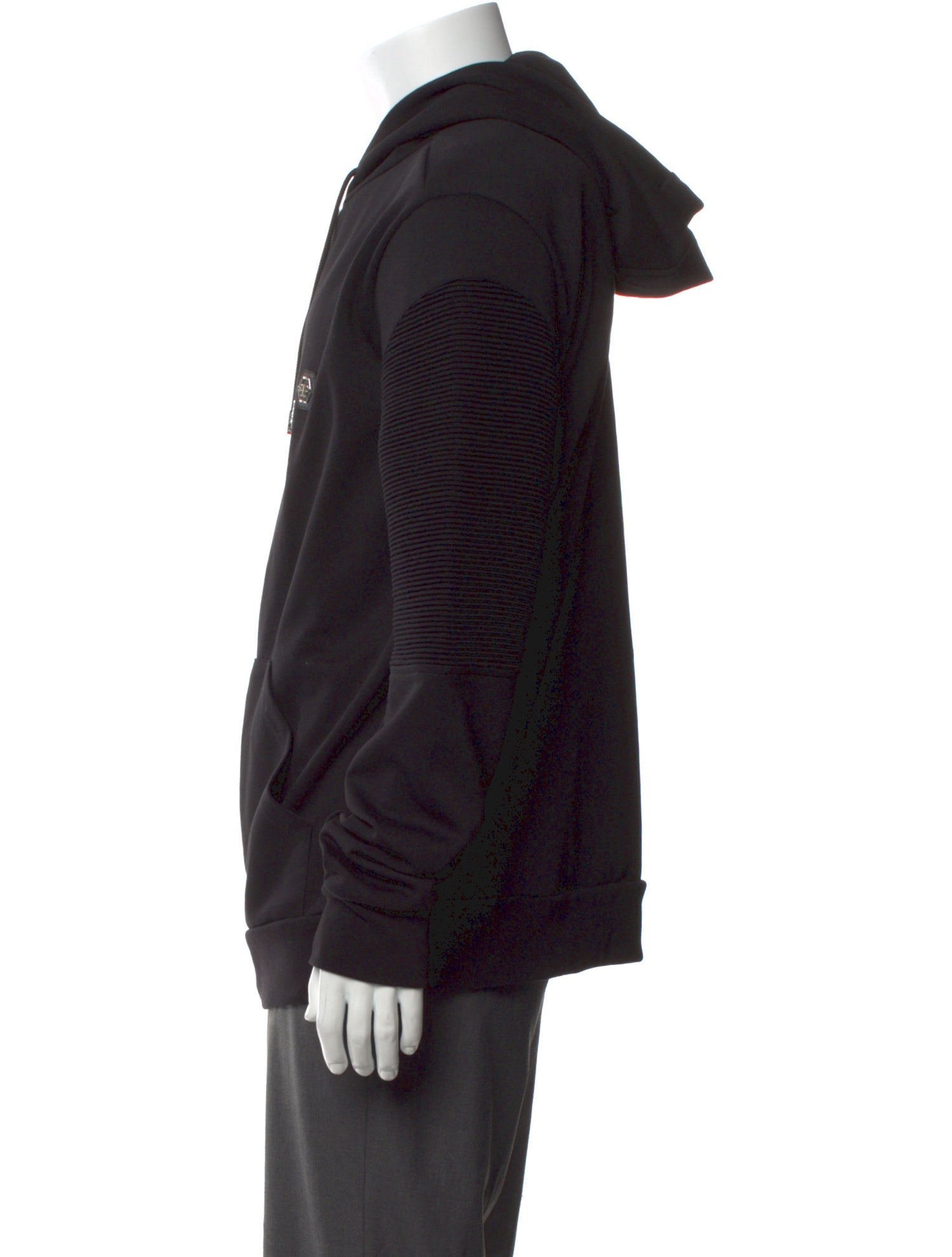 Philipp Plein V-Neck Long Sleeve Hoodie