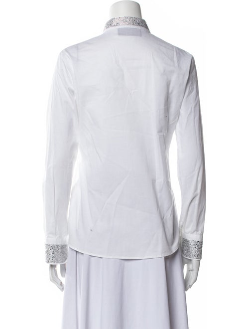 Philipp Plein Long Sleeve Button-Up Top