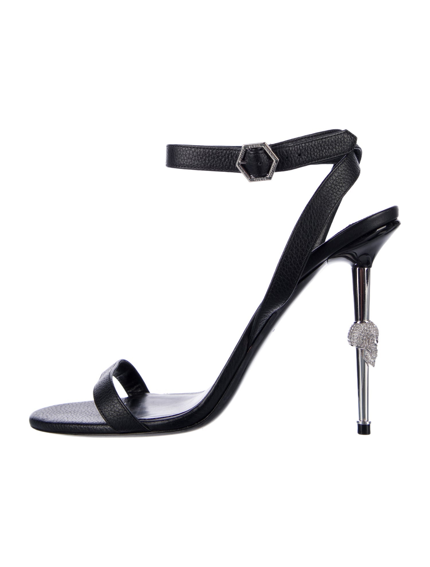 Philipp Plein Leather Sandals