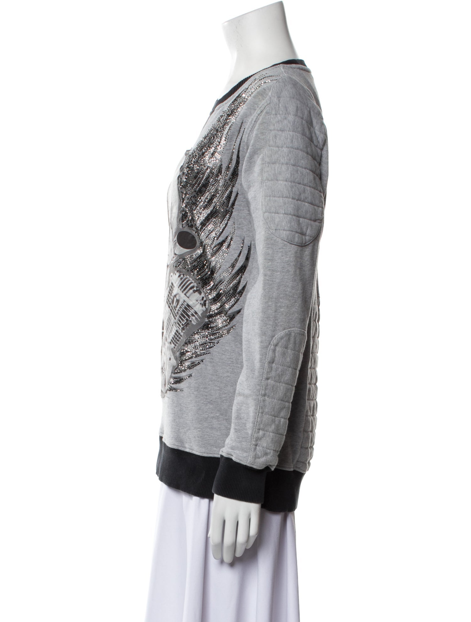 Philipp Plein Graphic Print Crew Neck Sweatshirt