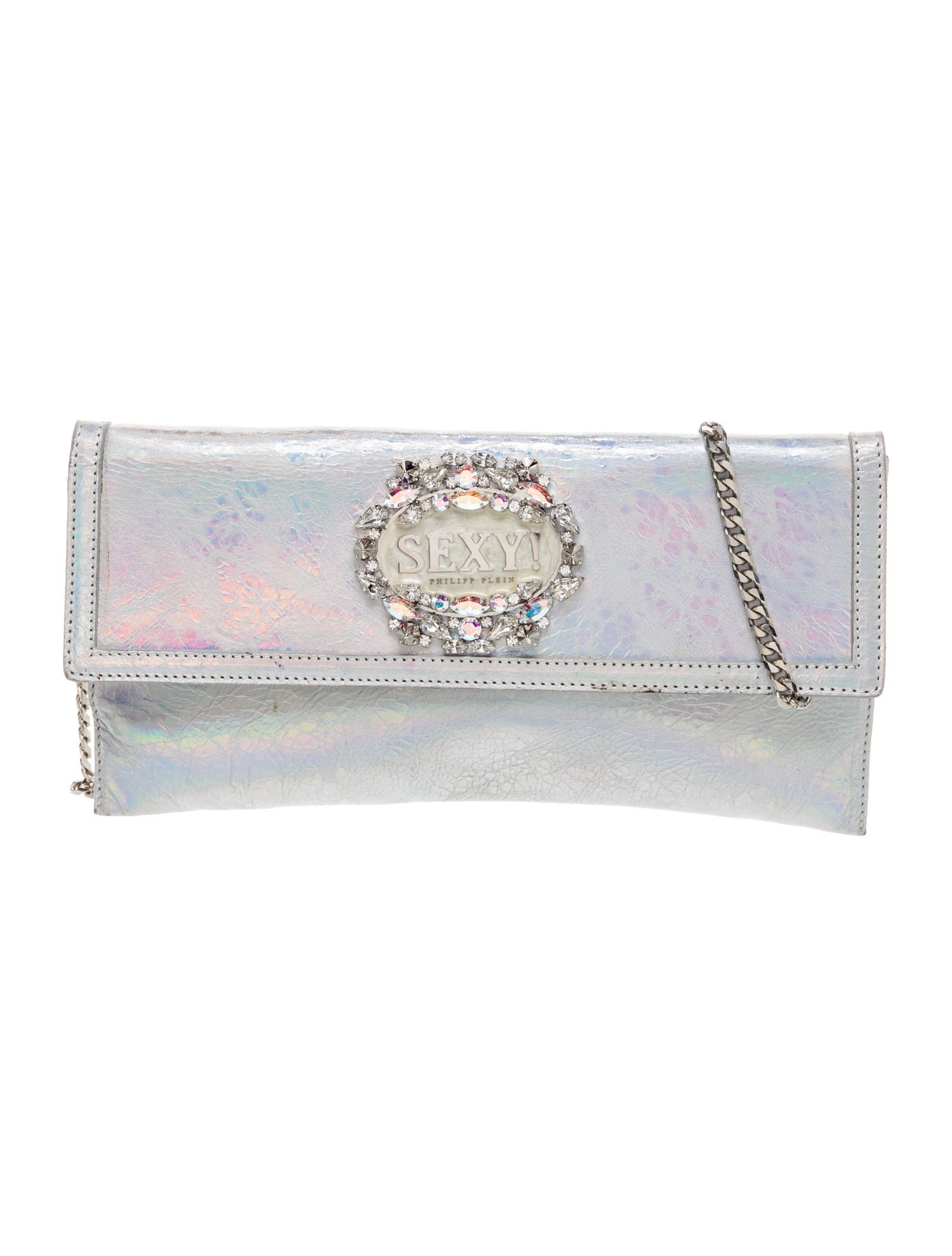 Philipp Plein Leather Clutch