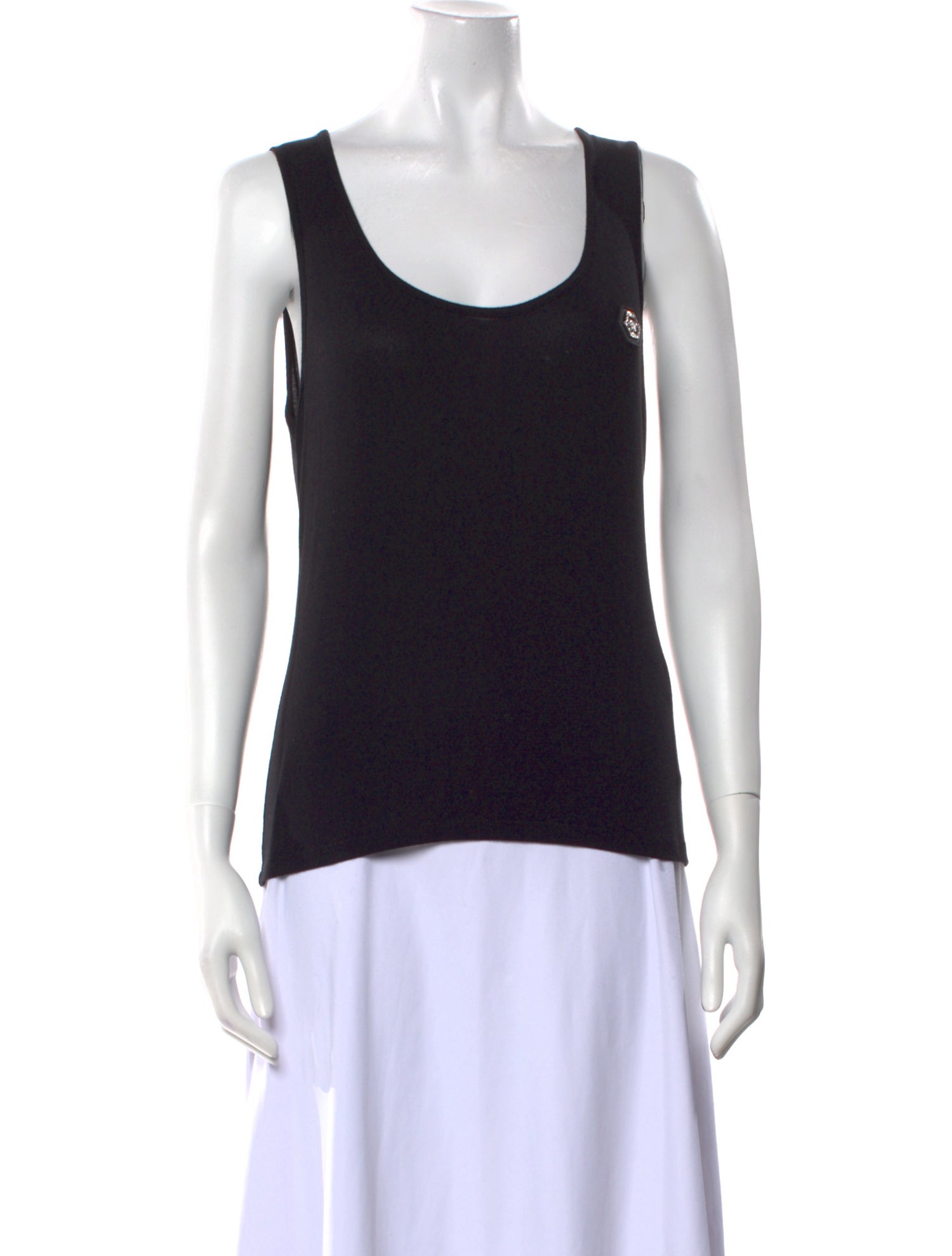 Philipp Plein Scoop Neck Sleeveless Top