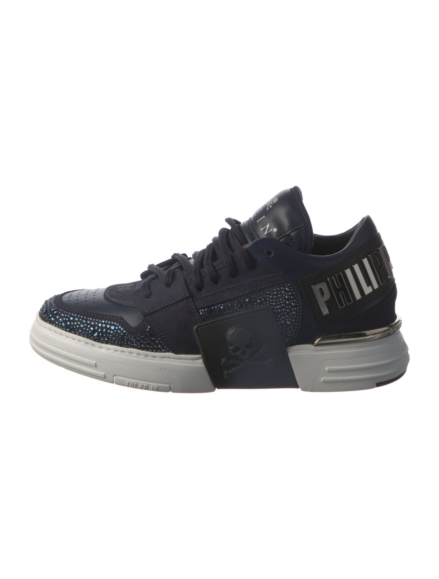 Philipp Plein Leather Printed Sneakers