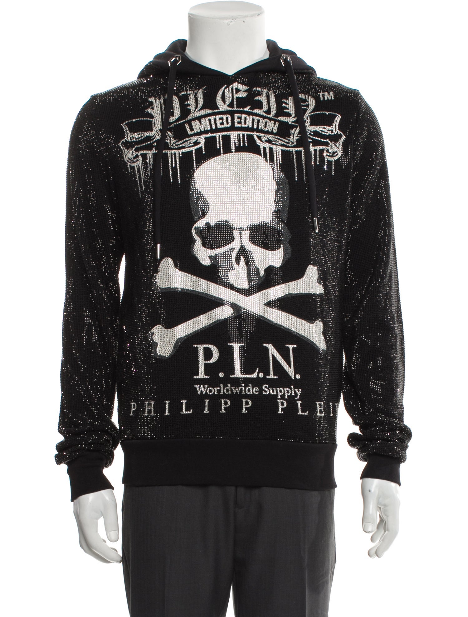Philipp Plein Graphic Print Crew Neck Hoodie