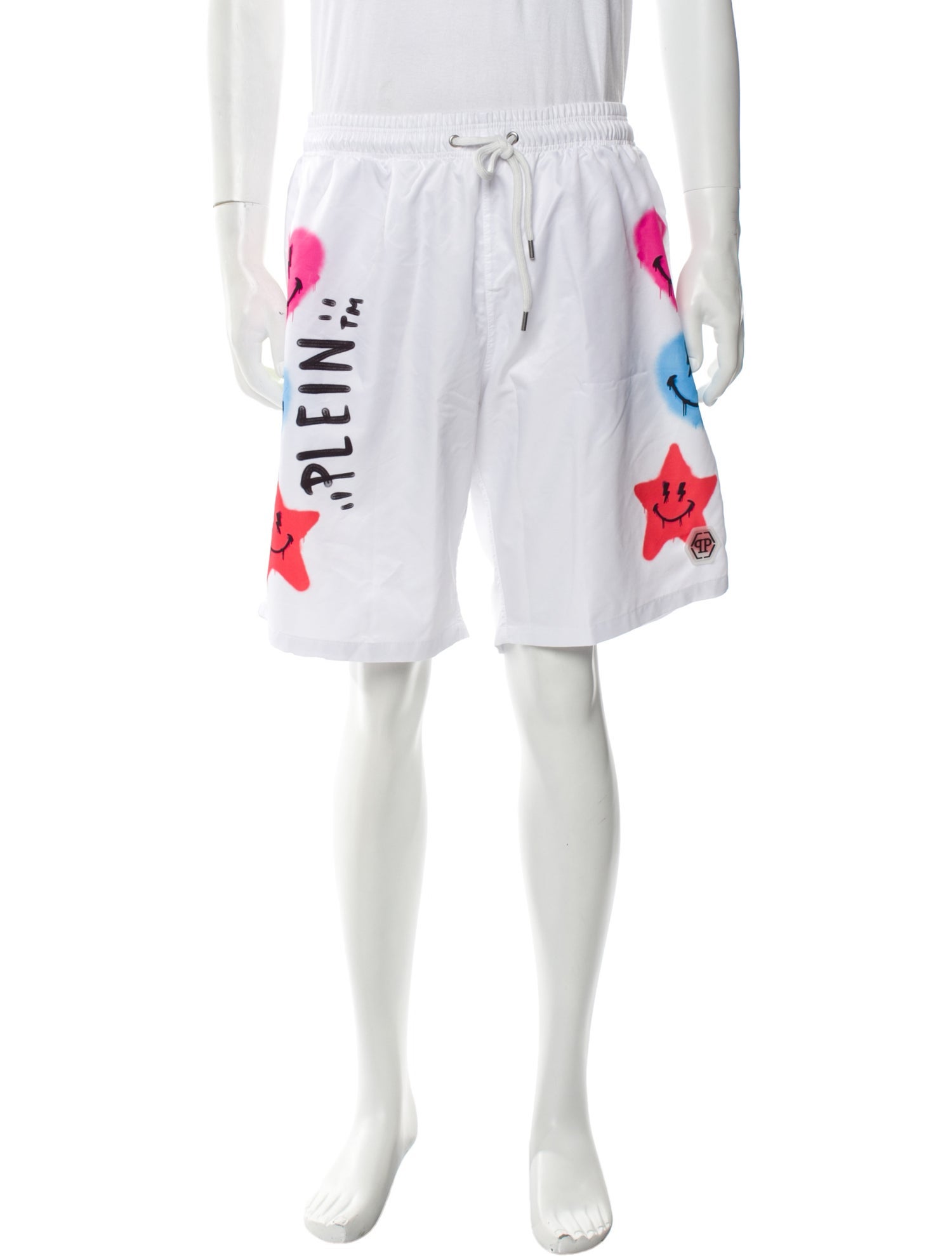 Philipp Plein Printed Swim Trunks w/ Tags