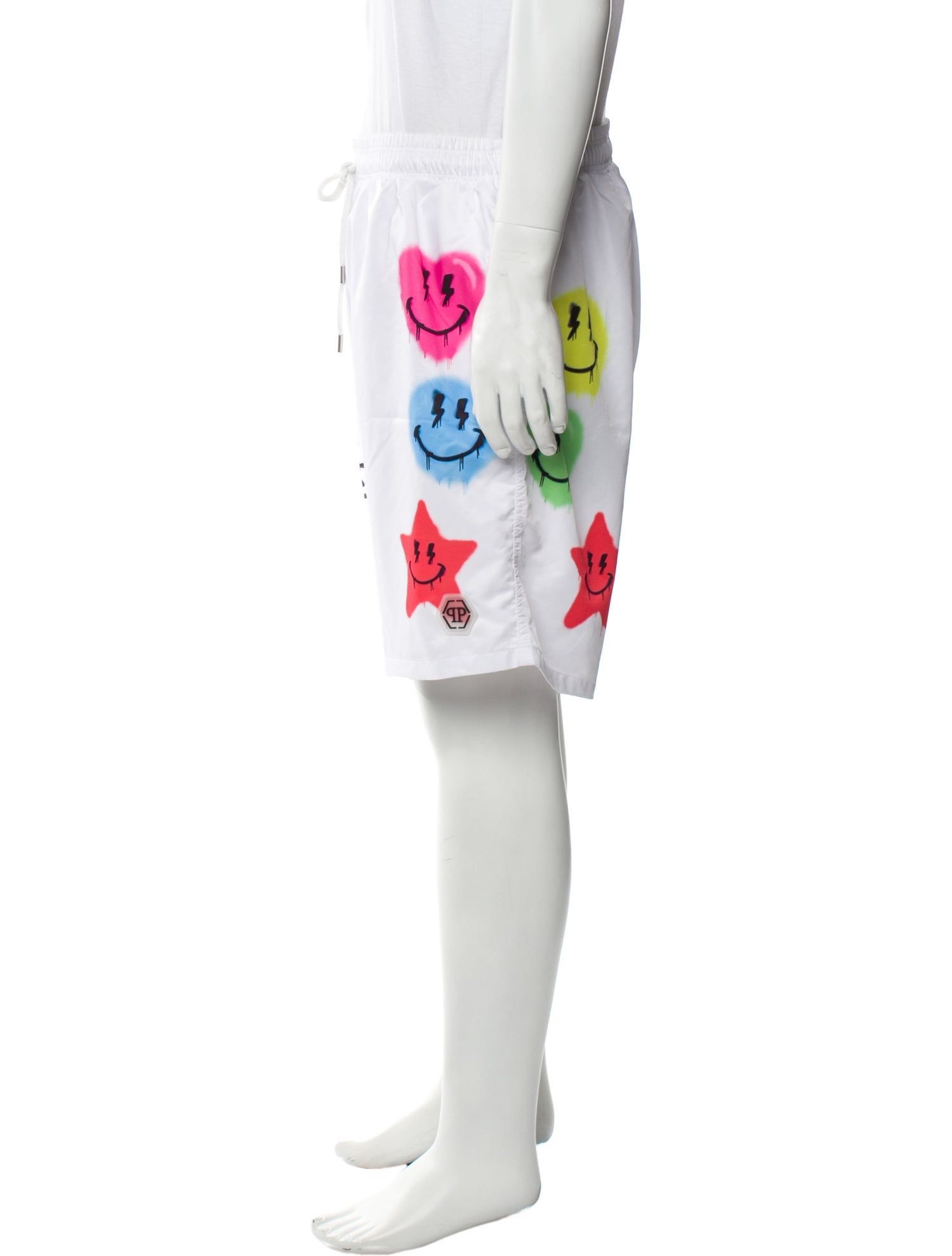 Philipp Plein Printed Swim Trunks w/ Tags