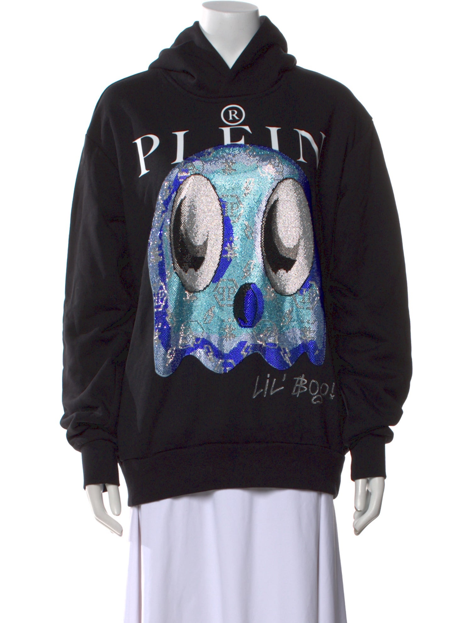Philipp Plein Graphic Print Mock Neck Sweatshirt w/ Tags