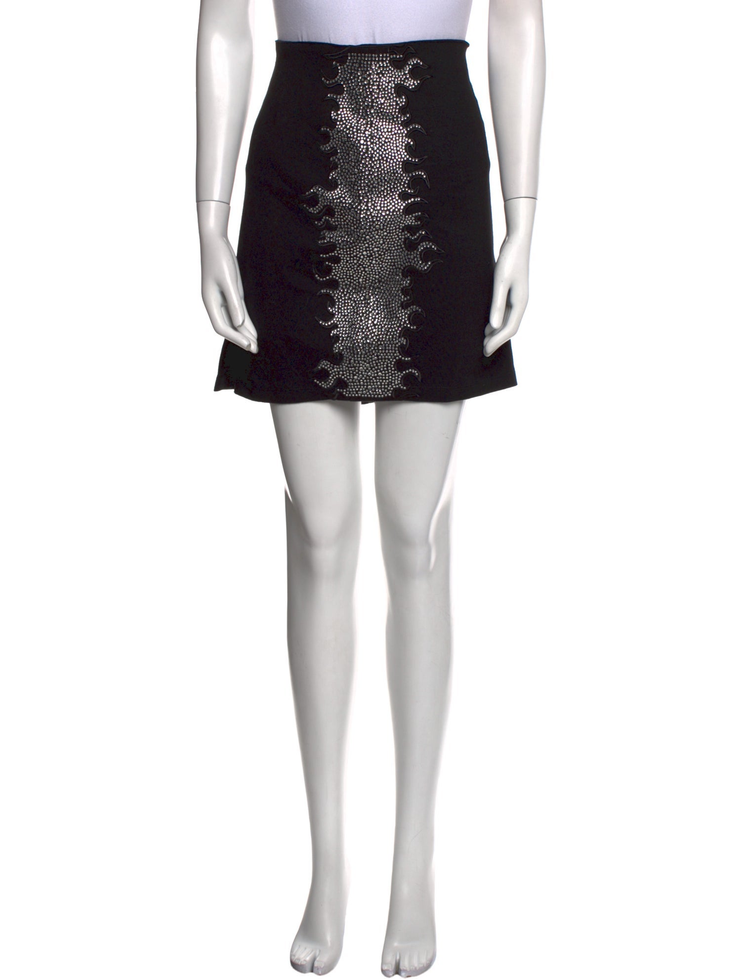Philipp Plein Crystal Embellishments Mini Skirt