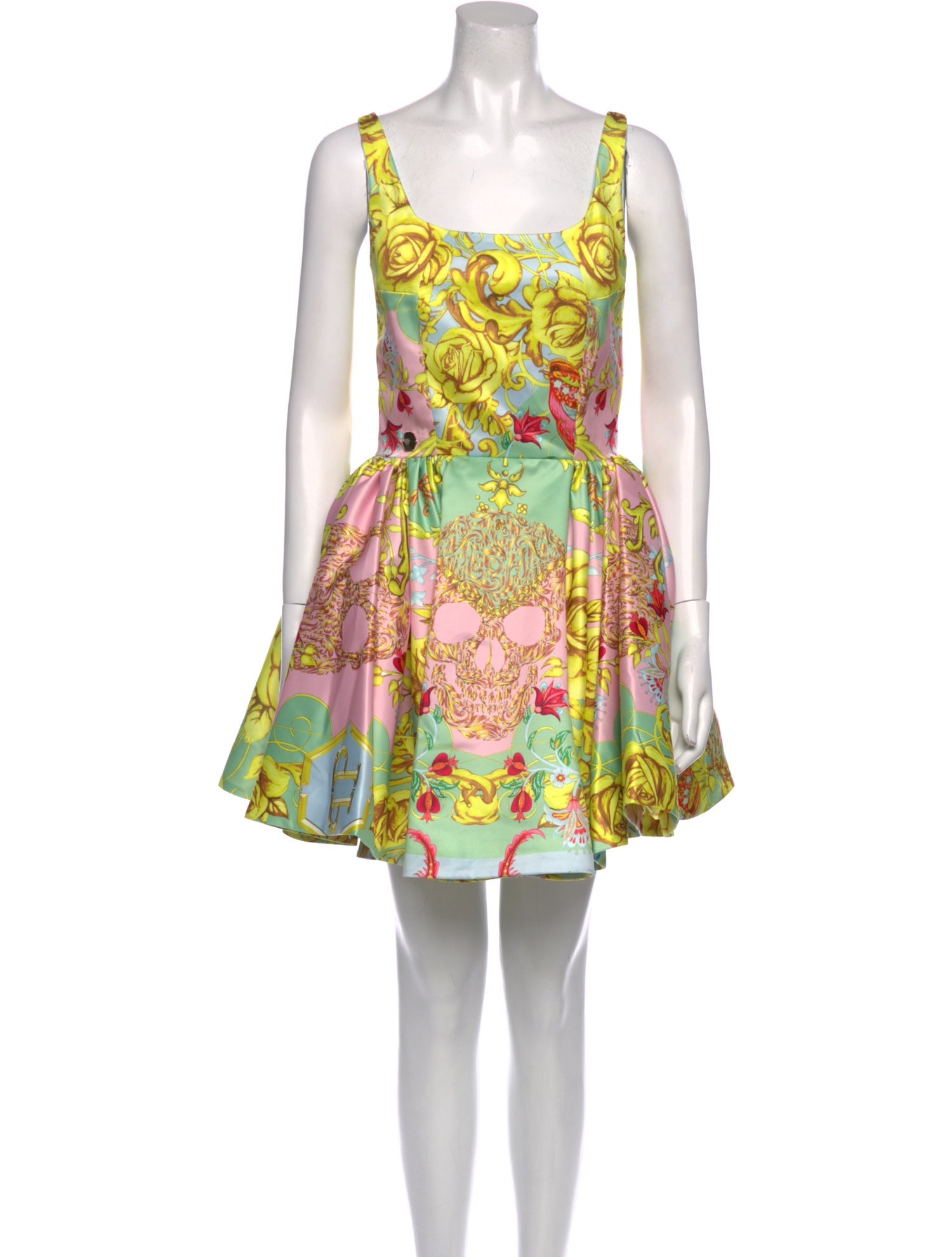 Philipp Plein Floral Print Mini Dress w/ Tags