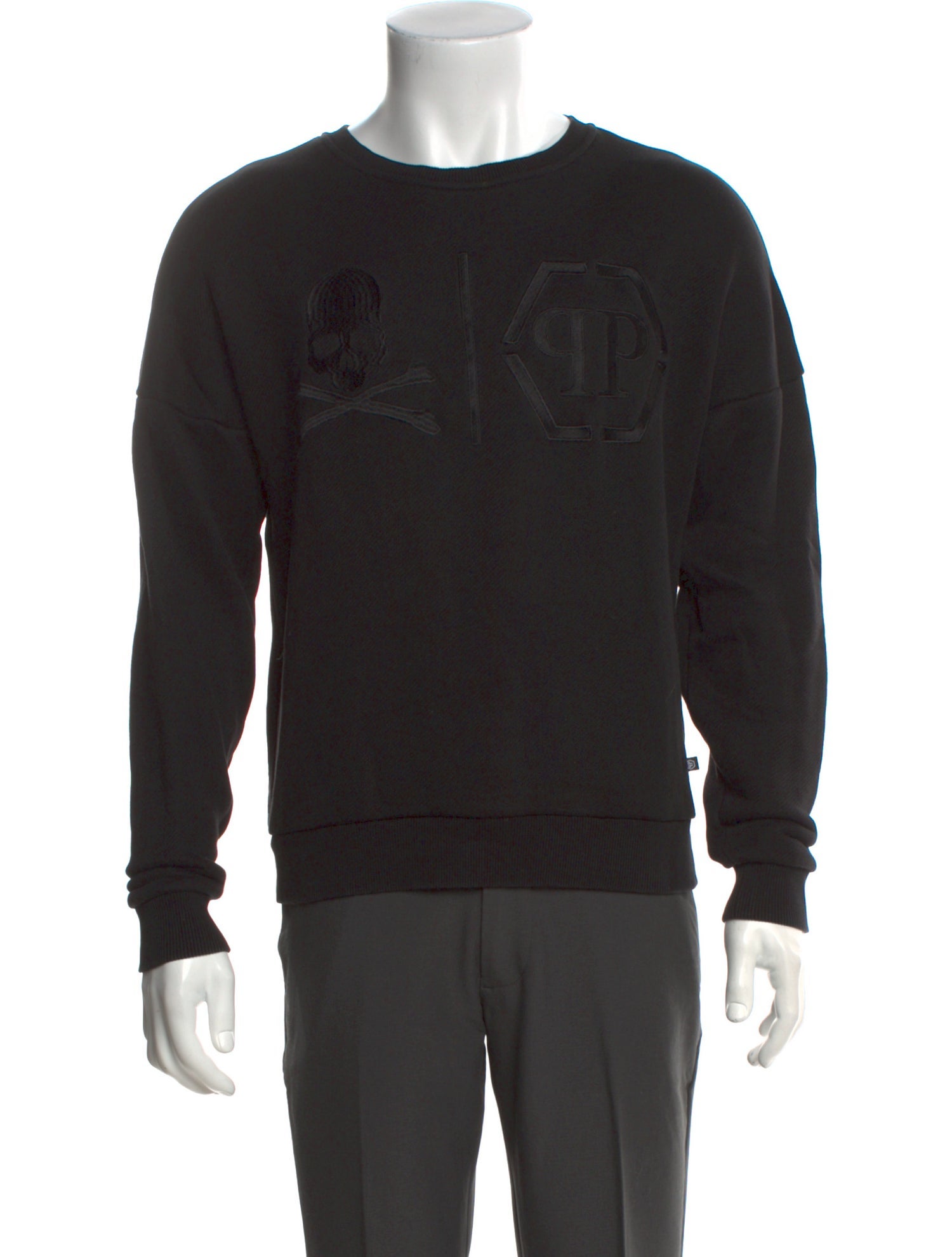 Philipp Plein Crew Neck Long Sleeve Sweatshirt