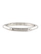 Philipp Plein Crystal Studded Angular Bangle Bracelet