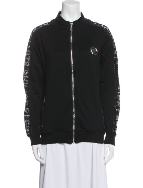 Philipp Plein Mock Neck Long Sleeve Sweatshirt