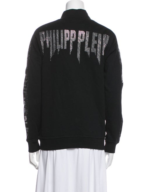 Philipp Plein Mock Neck Long Sleeve Sweatshirt
