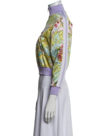 Philipp Plein Floral Print Bomber Jacket