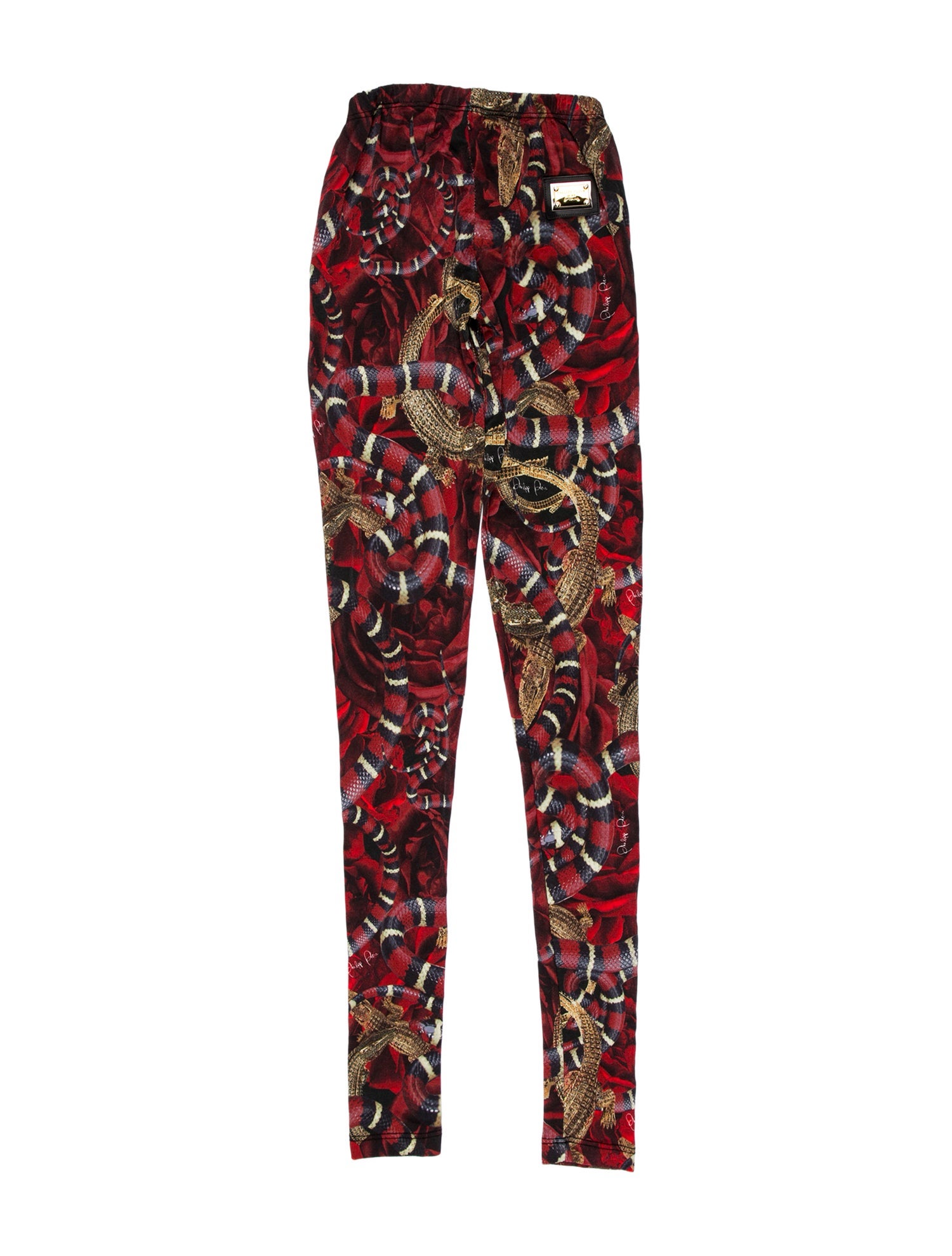 Philipp Plein Printed Skinny Leg Pants