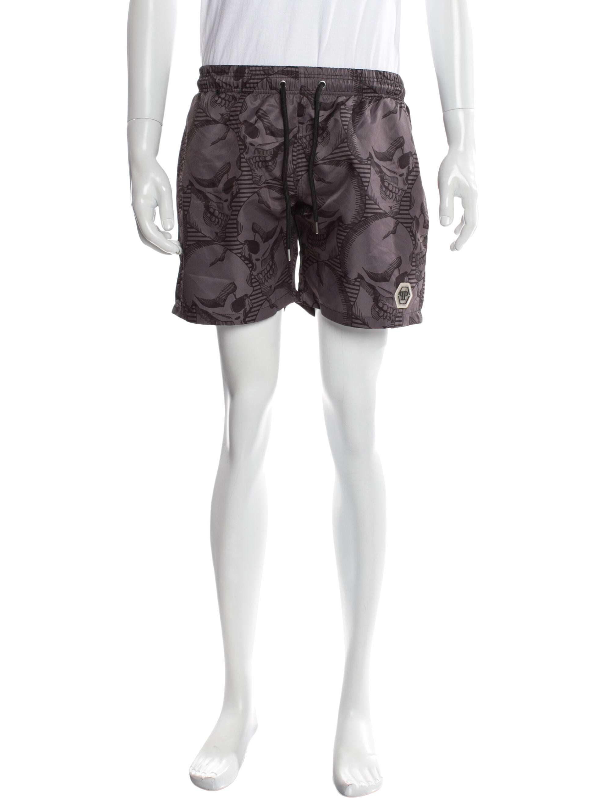 Philipp Plein Printed Swim Trunks w/ Tags