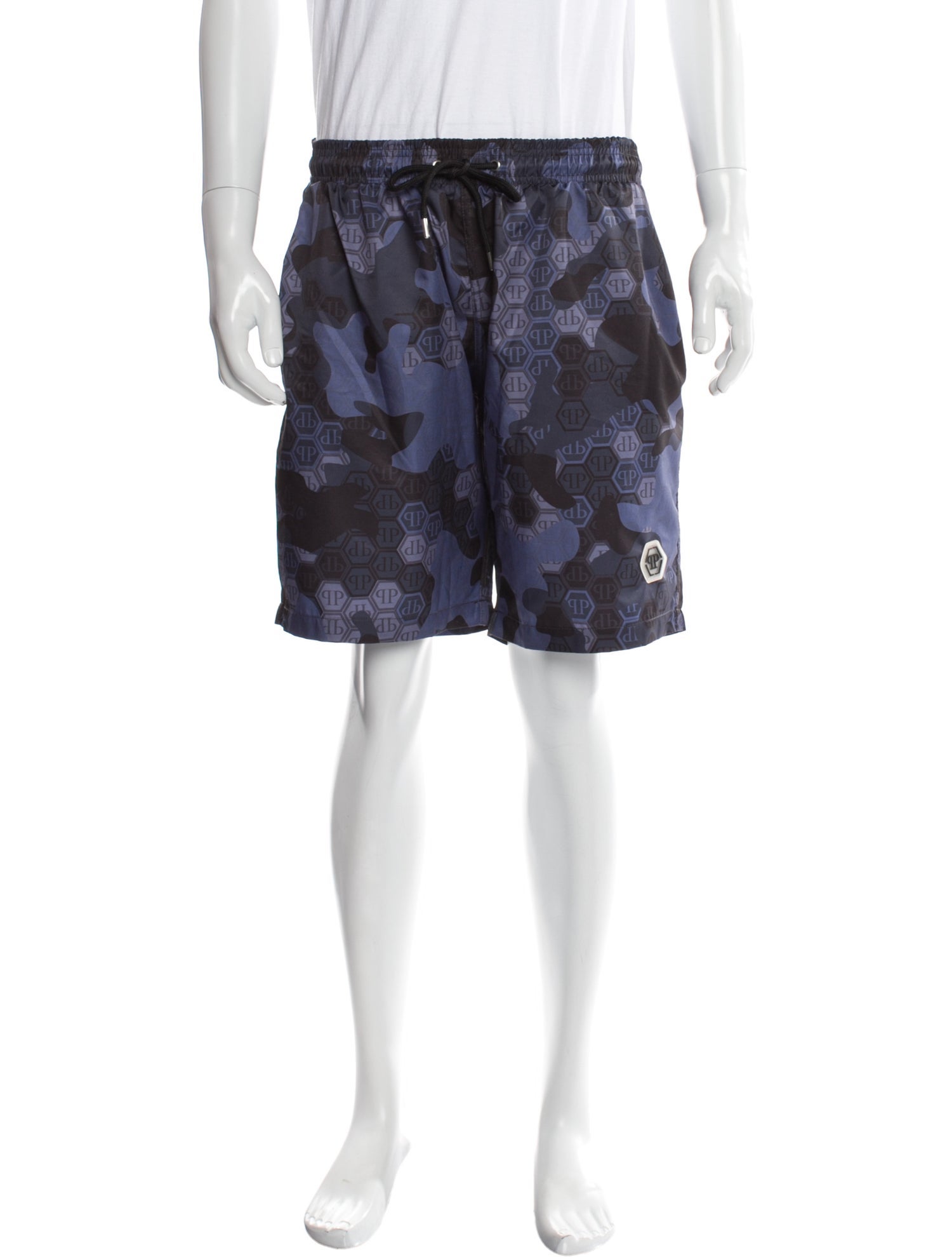 Philipp Plein Printed Swim Trunks w/ Tags