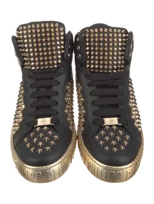 Philipp Plein Leather Printed Sneakers